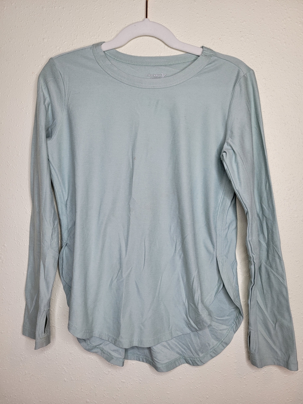 Old Navy Girls Minty Blue Long Sleeve Top